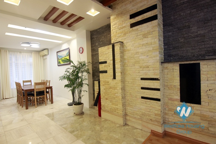 Lovely house with court yard and roof terrace for rent in Tay Ho, Hanoi